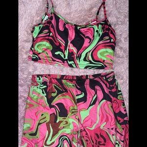 Trendy Tank and Biker Shorts Set size L